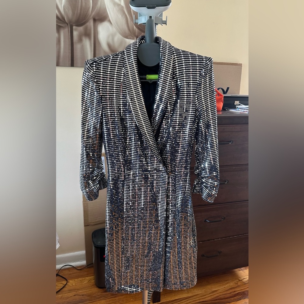 Zara evening mini blazer dress